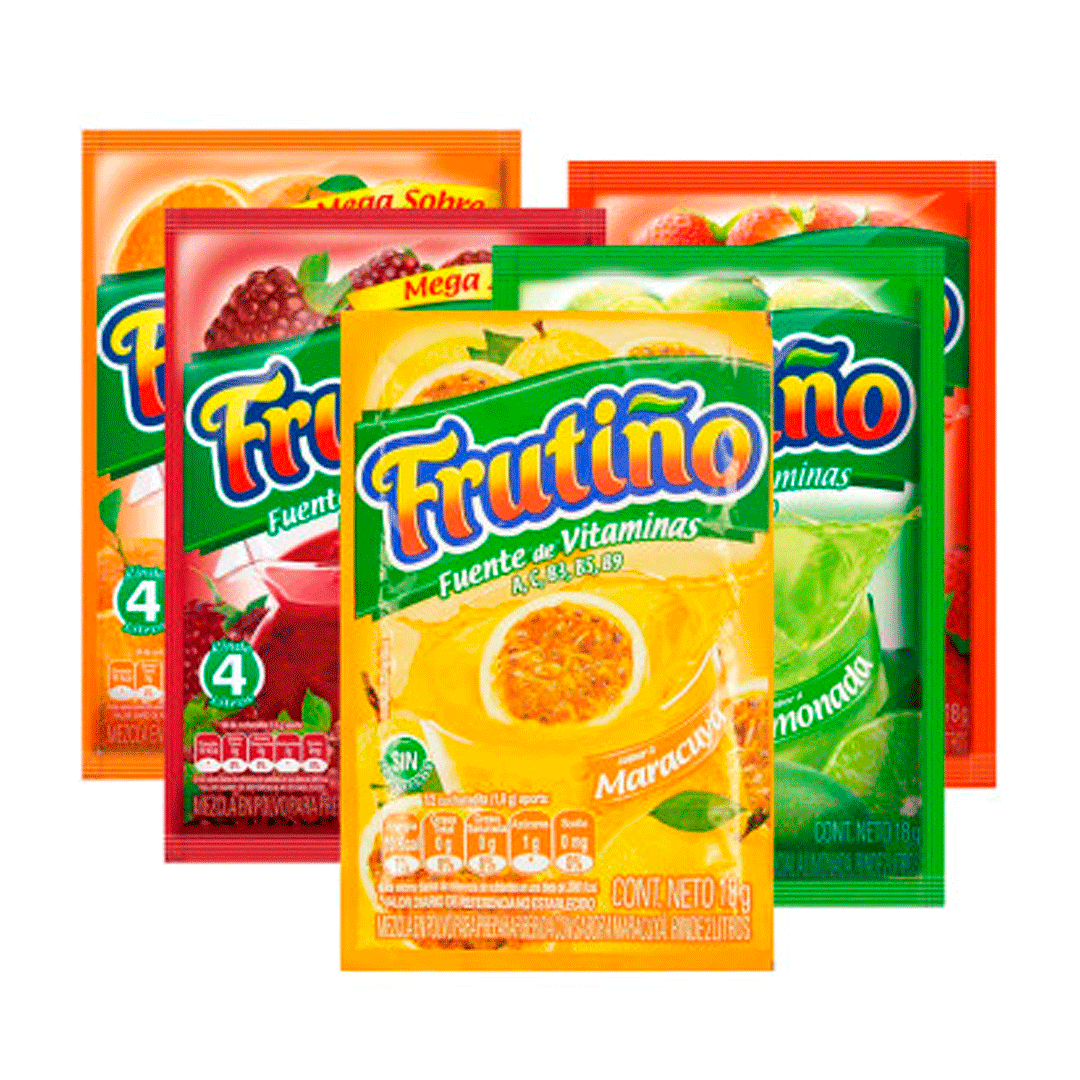 Bebida En Polvo Frutino Surtido 10g