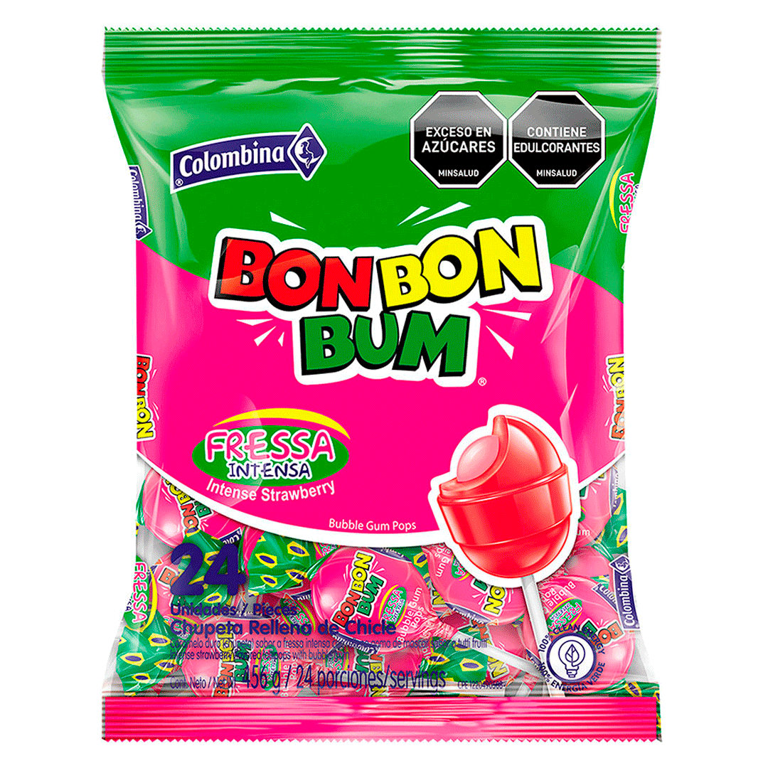 Bonnbon Bum Fresa Intenza X24 (408g)