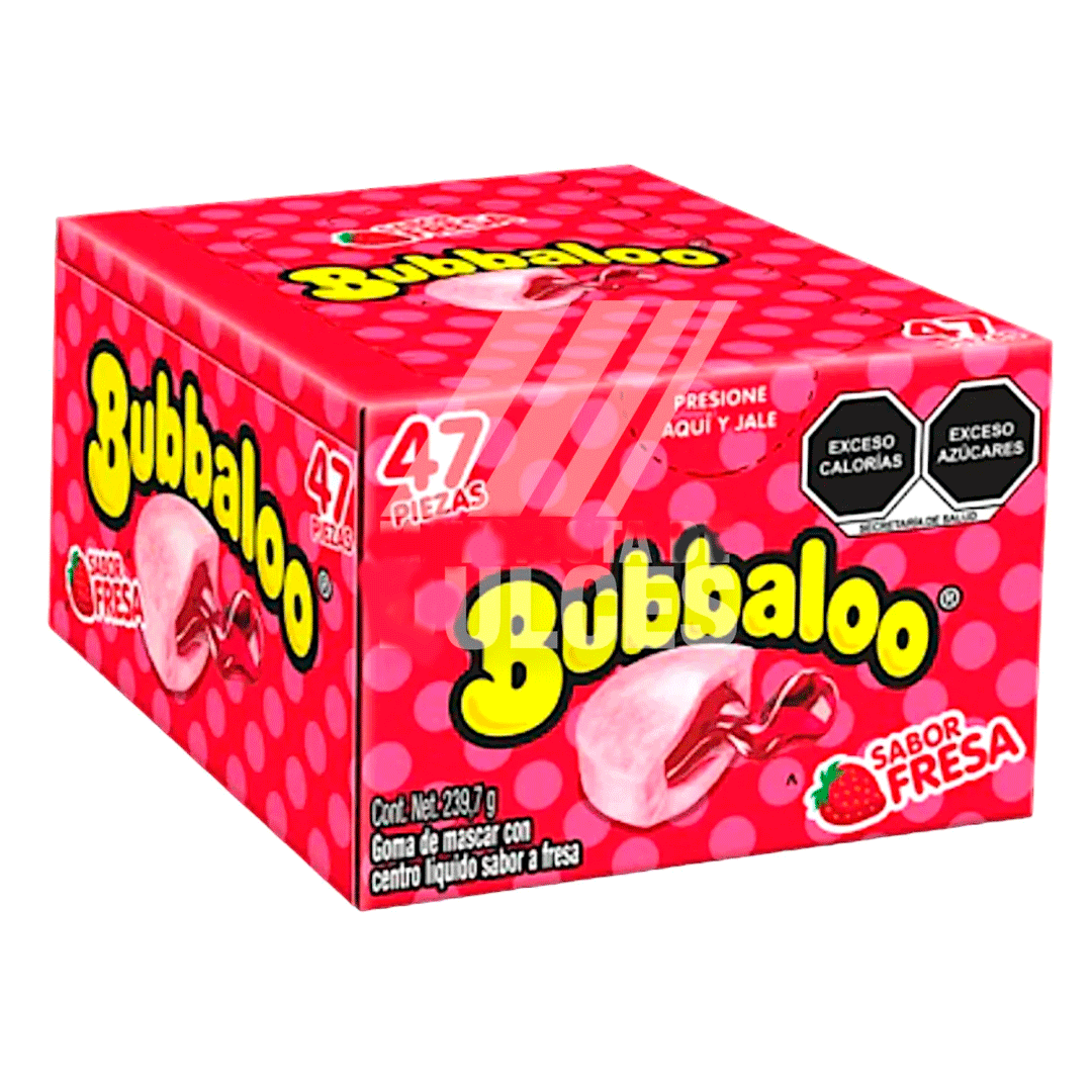 Bubbaloo Relleno De Fresa X47 (239.7g)