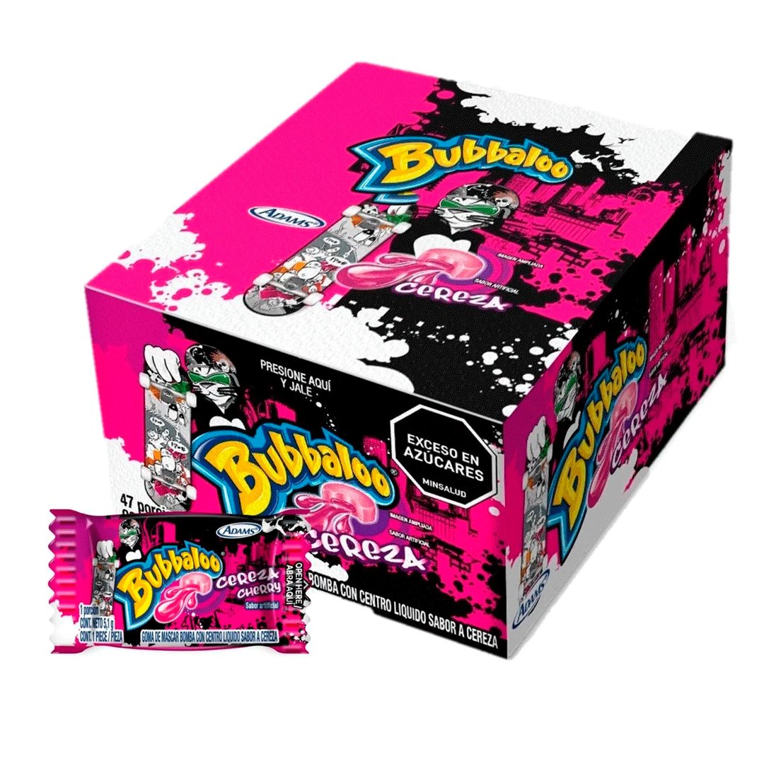 Bubbaloo Relleno De Sabor Cereza X47 (239.7g)
