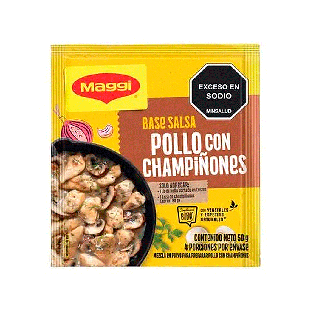 Crema De Pollo Con Champinones