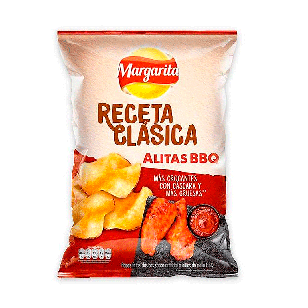 Papas Margarita Receta Clásica Alitas Bbq (120 Gr)