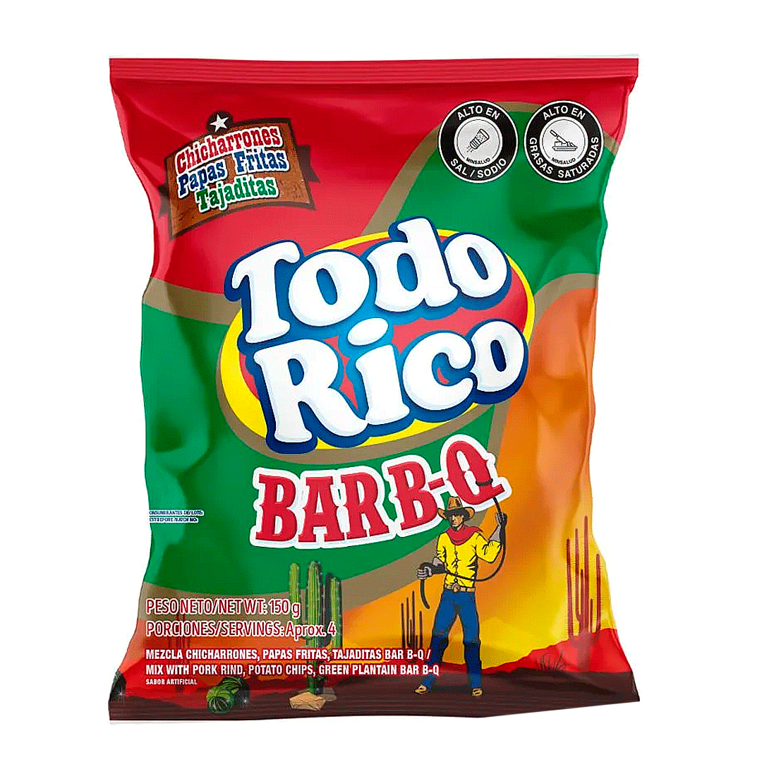 Pasabocas Todo Rico Pasabocas Bbq (150 Gr)