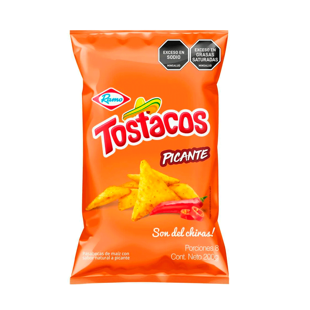 Pasabocas Tostacos Ramo Picantes (200 Gr)